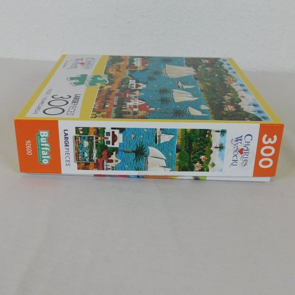 Old California Buffalo 300 Large pc Jigsaw Puzzle 21x15 COMPLETE Charles Wysocki - Picture 8 of 11